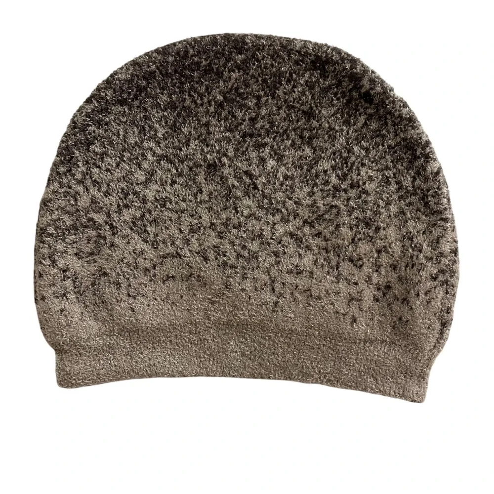 NWT Barefoot Dreams Women's CozyChic Lite Confetti Beanie‎ Hat Storm Gray Brown